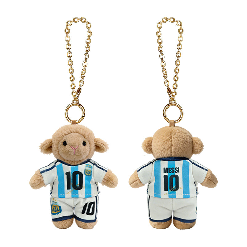 Argentina AFA Messi 10 Lamb Plush Charm